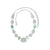 Sterling Silver Necklace With Paua Shell, Sea Glass Aqua, Pearl