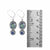 Sterling Silver Earring Princess Wire Collection With Mistic Topaz Oval, Iolite Round