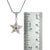 Sterling Silver Pendant Star Component With Blue Topaz, Amethyst Round Facet
