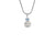 Sterling Silver Pendant With Silver Fce, Oval Stone