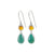 Simple & Elagant Turquoise Drop Earrings