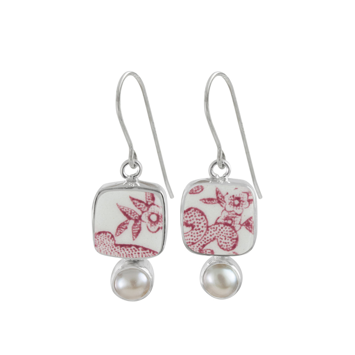 Sterling Silver With Pottery And Pearl