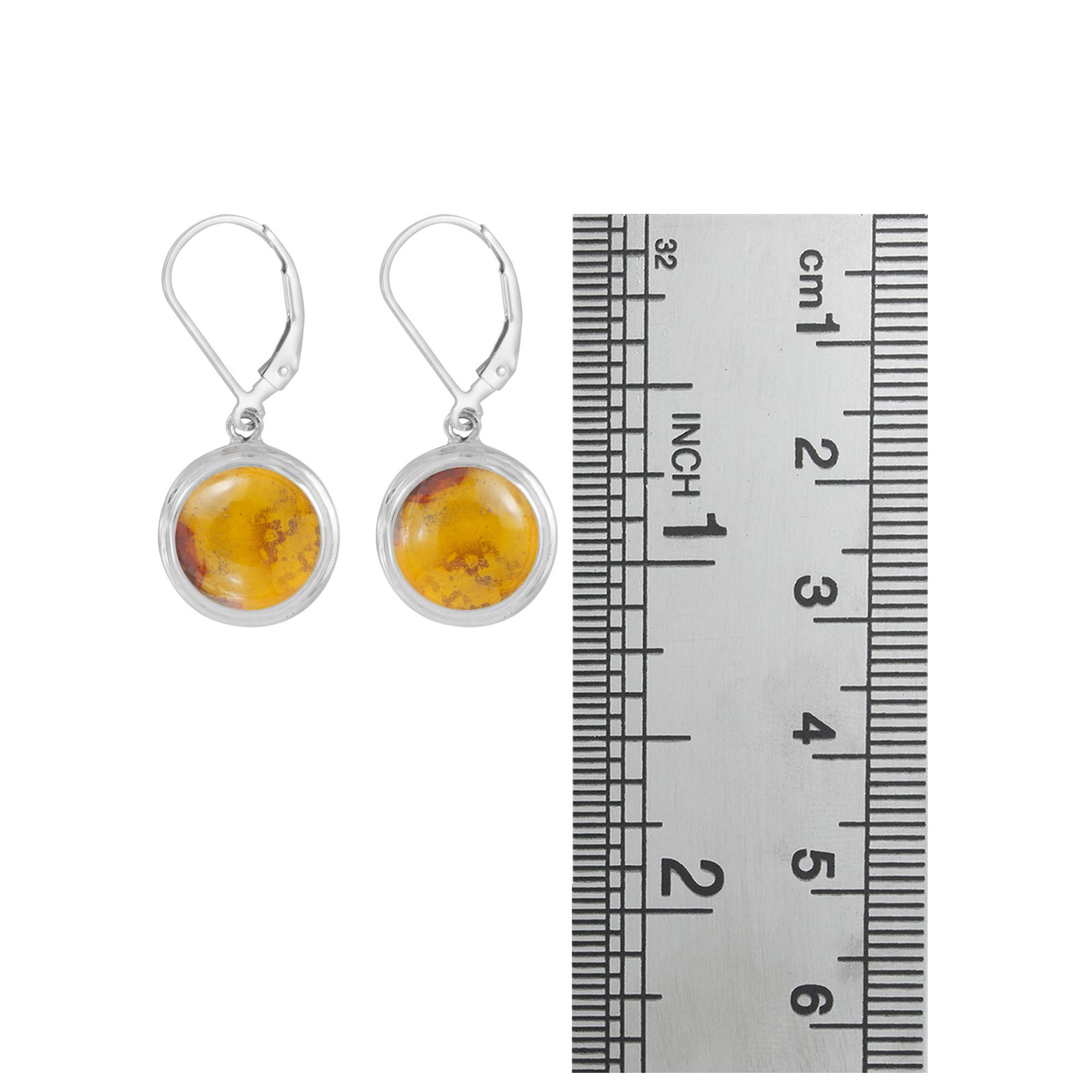 Simple & Eleagant Amber Earring
