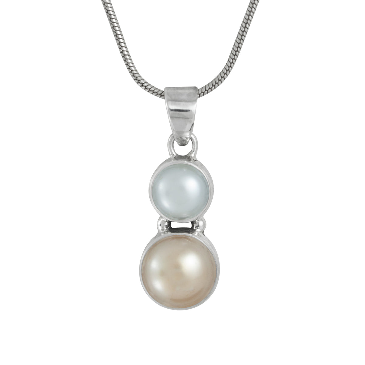 Sterling Silver Pendant With Pearls