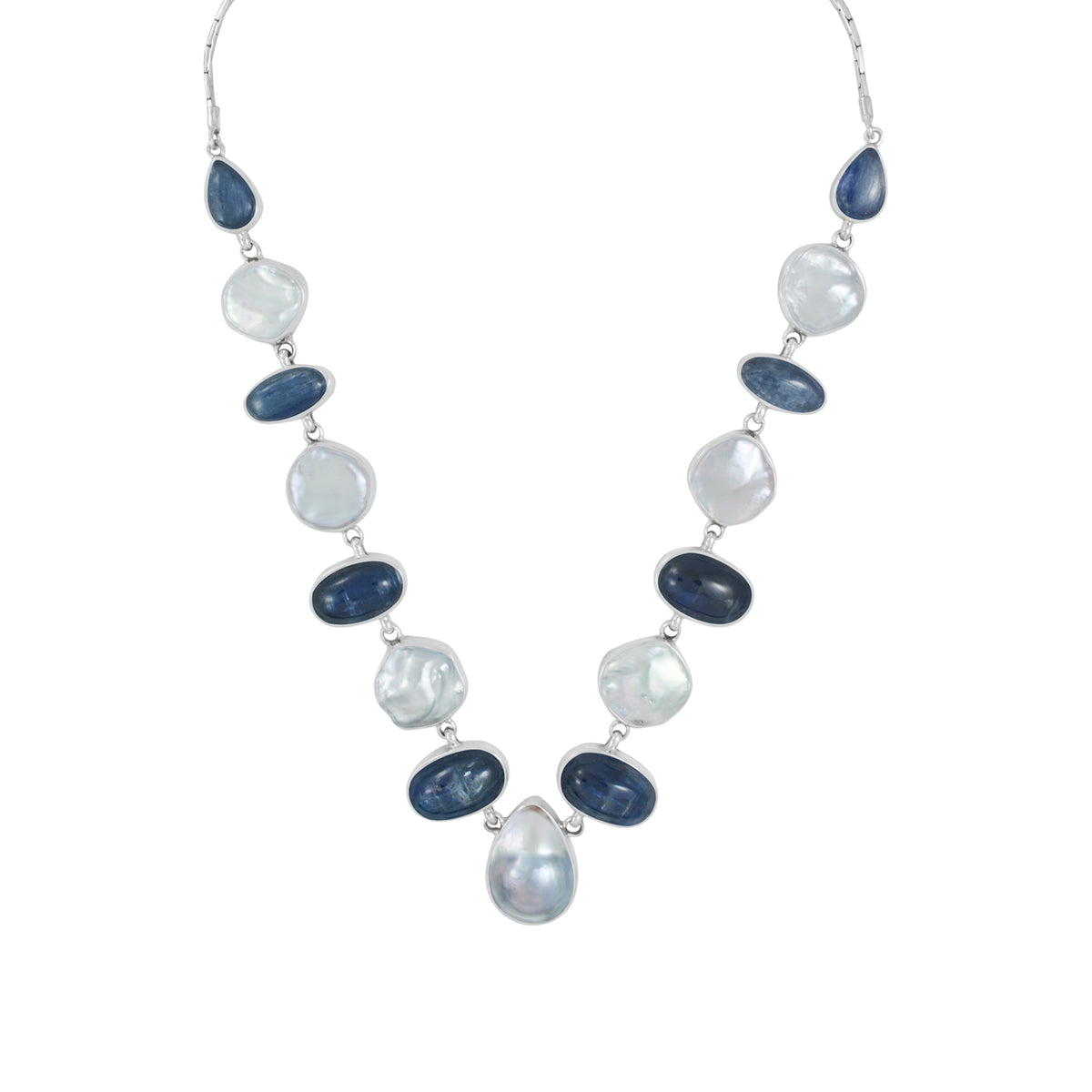Silver Necklace With Pearl, Kynite