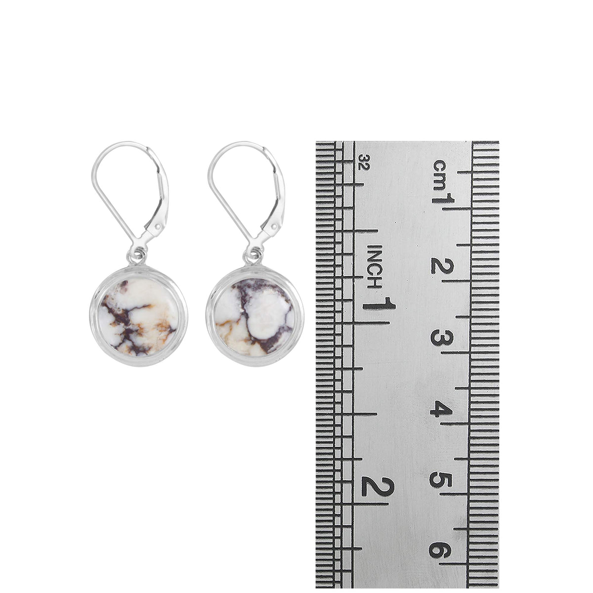 Simple but Fabulous- White Buffalo Turqoise Earrings