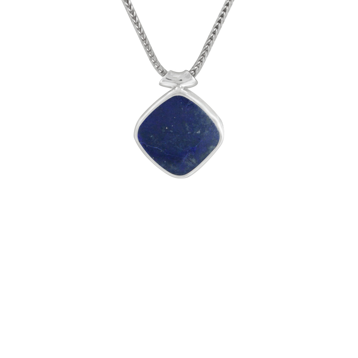 Silver Pendant With Lapis