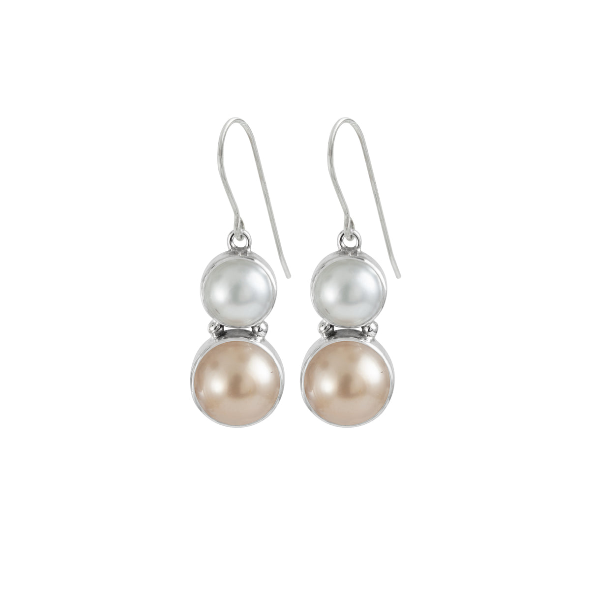 Sterling Silver Earring With Pearls