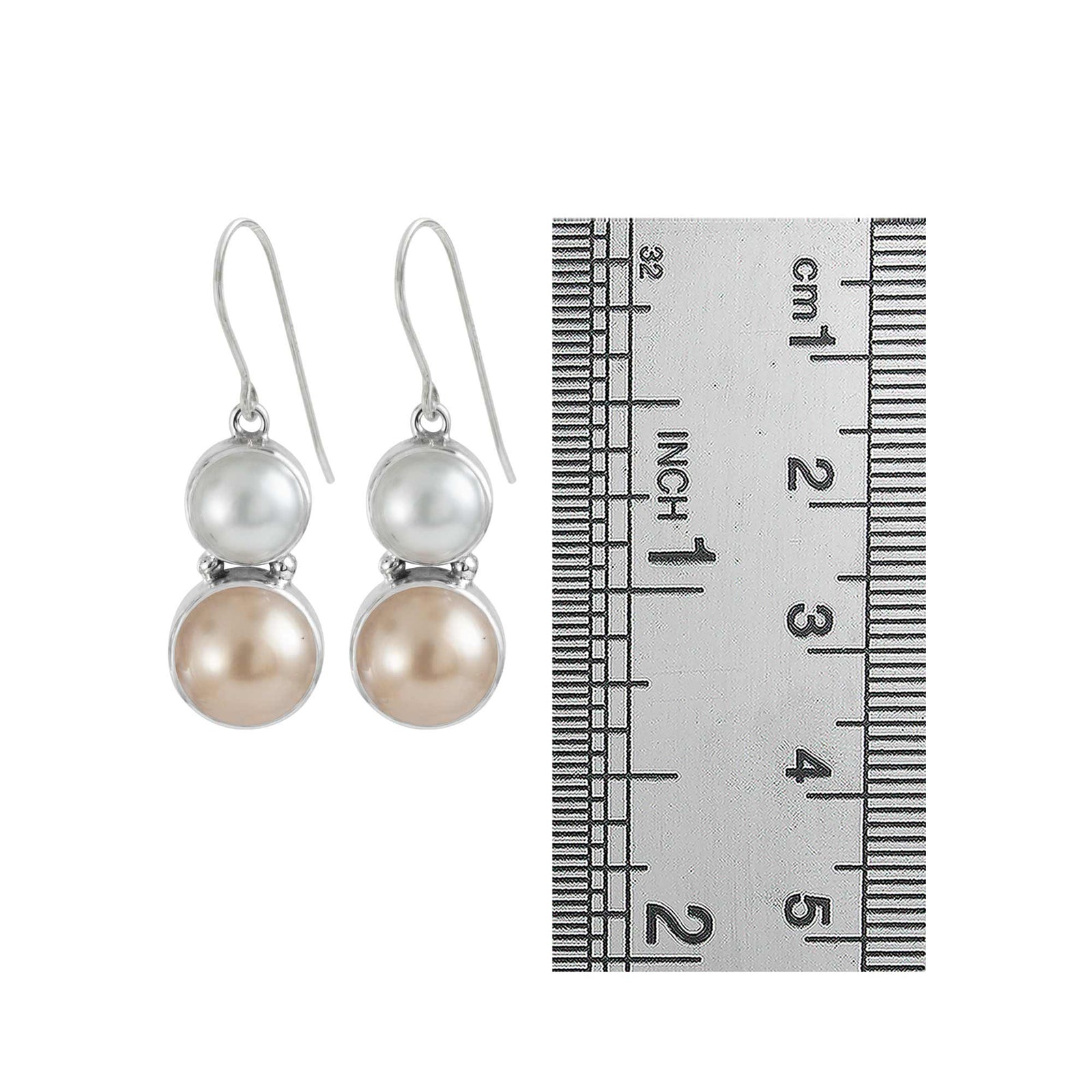 Sterling Silver Earring With Pearls
