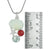 Sterling Silver Pendant With Star Fish Component With White Ark, Sponge Coral, White Topaz