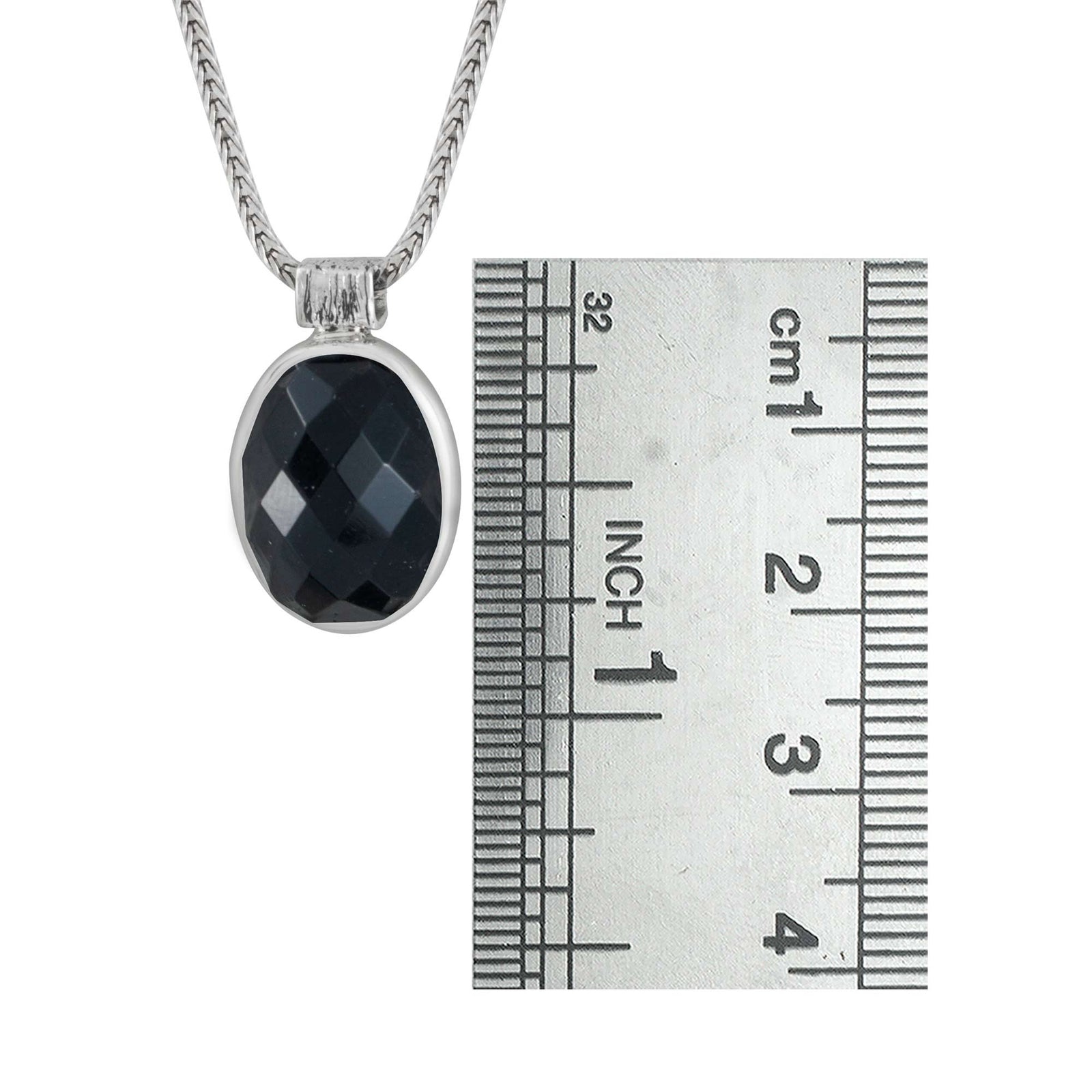 Sterling  Silver Earring With Onyx Stone