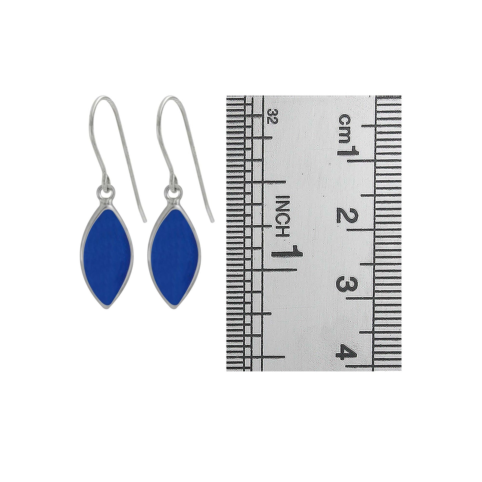 Sterling Silver Earring With Sea Glass