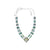 Sterling Silver Necklace With Labradorite, Paua, Druzy Green, Green Quarzt Rectangle