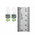 Sterling Silver Earring With Labradorite And Peridot Stones