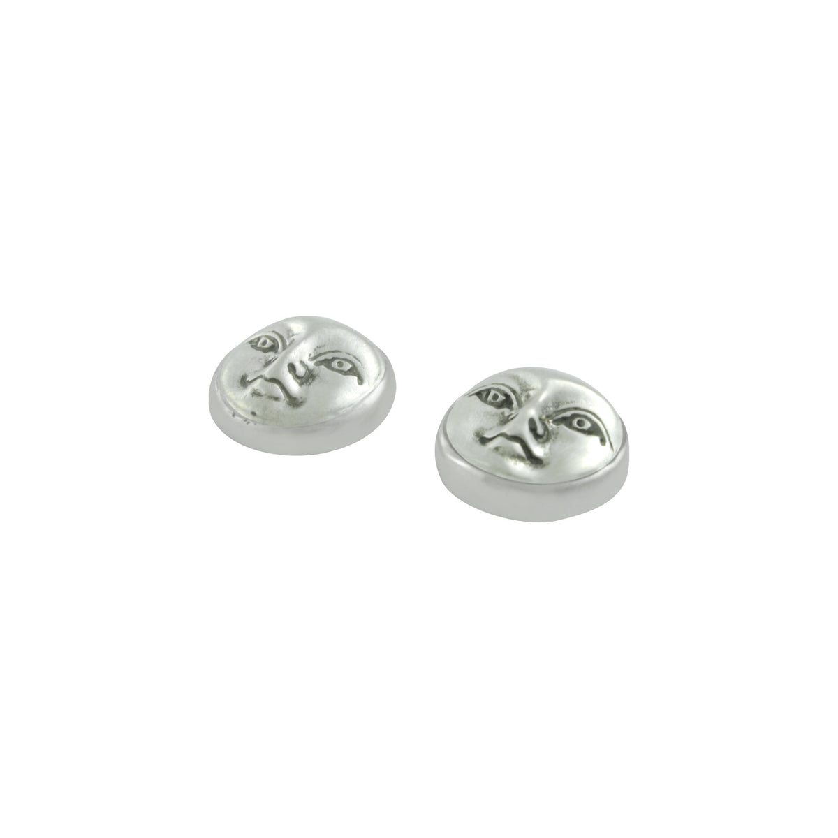 Sterling Silver Earring With Silver Face