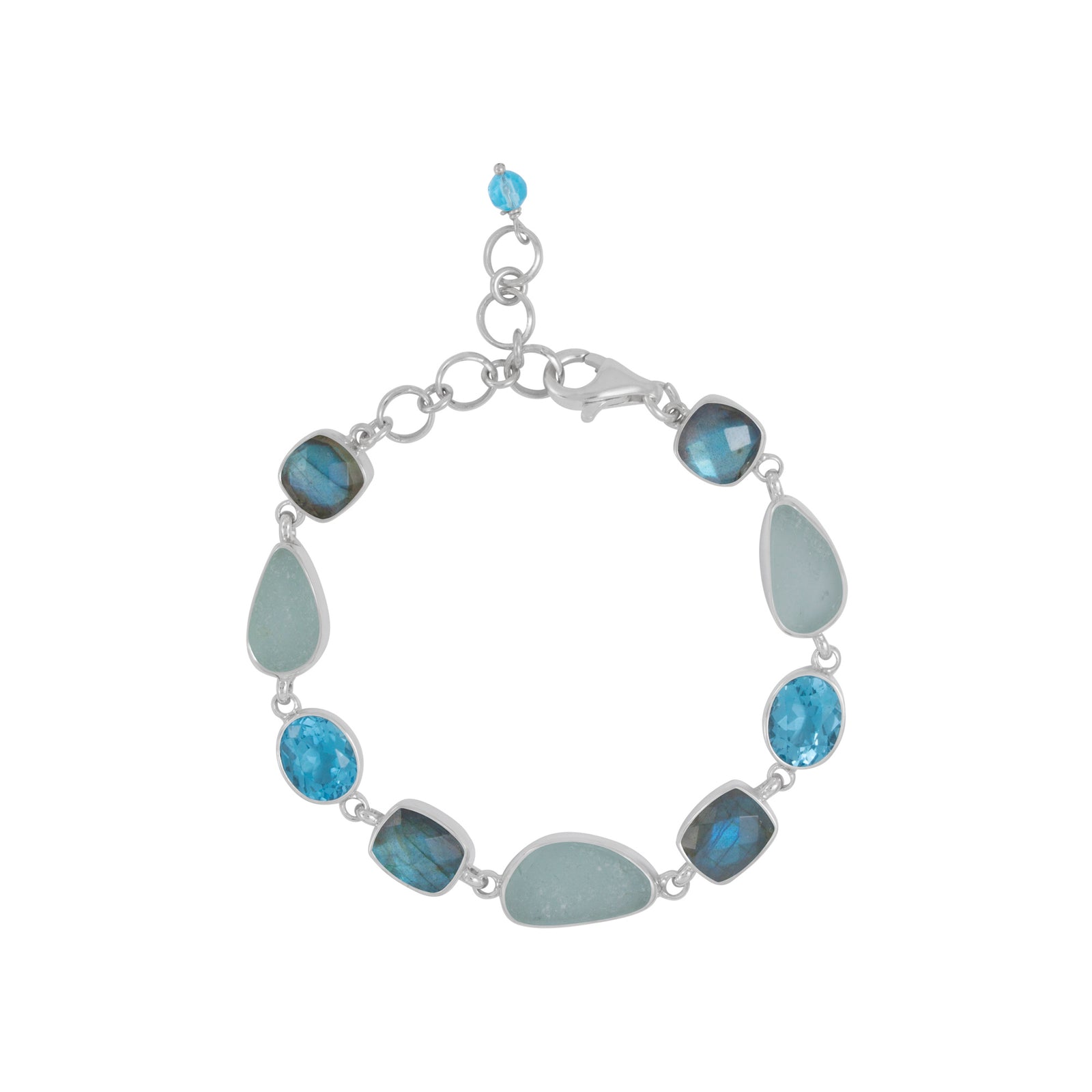 Fabulous Gemstone & Sea Glass Bracelet