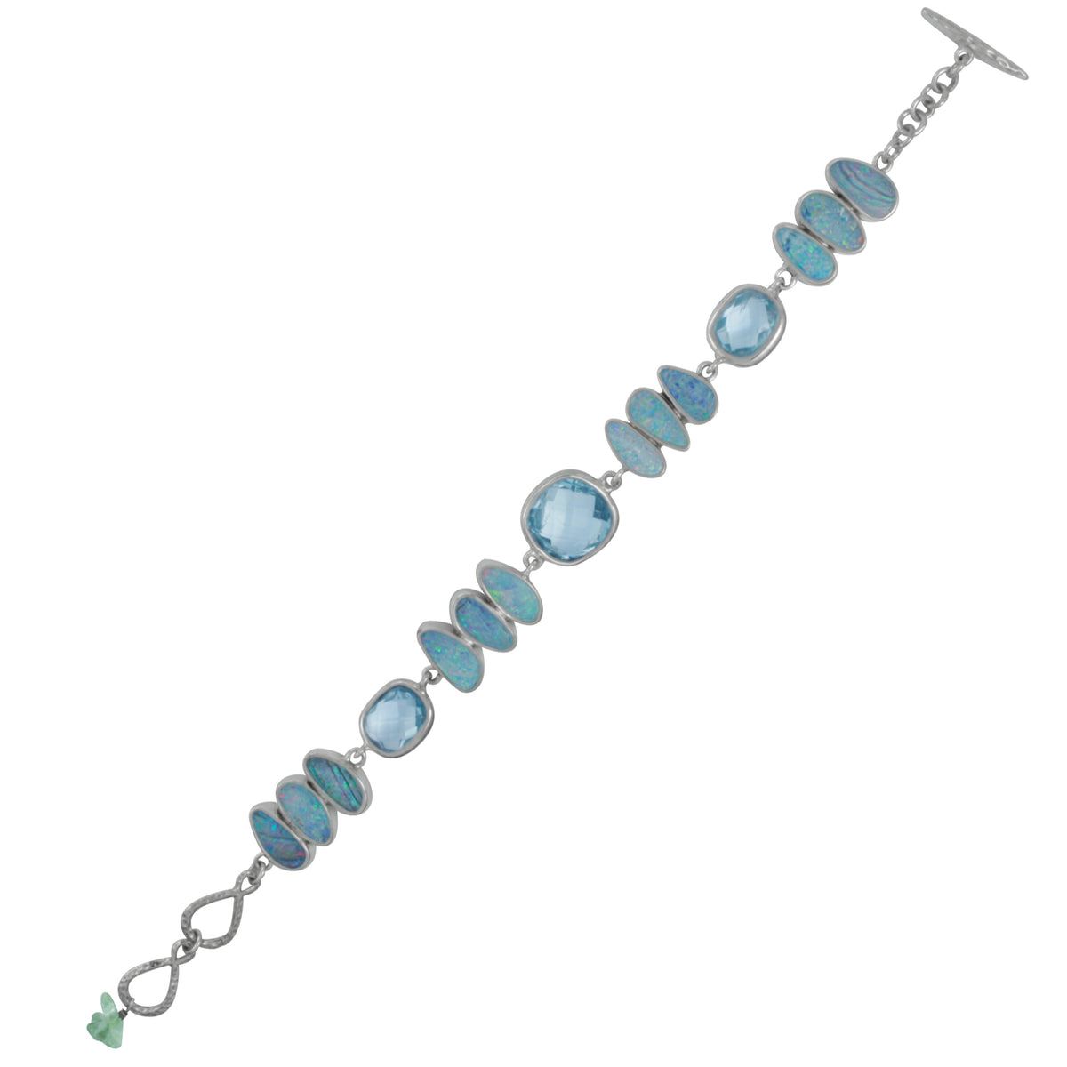 Exquisite Opal &amp; Seaglass Bracelet