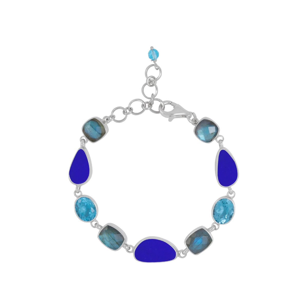 Fabulous Gemstone &amp; Sea Glass Bracelet