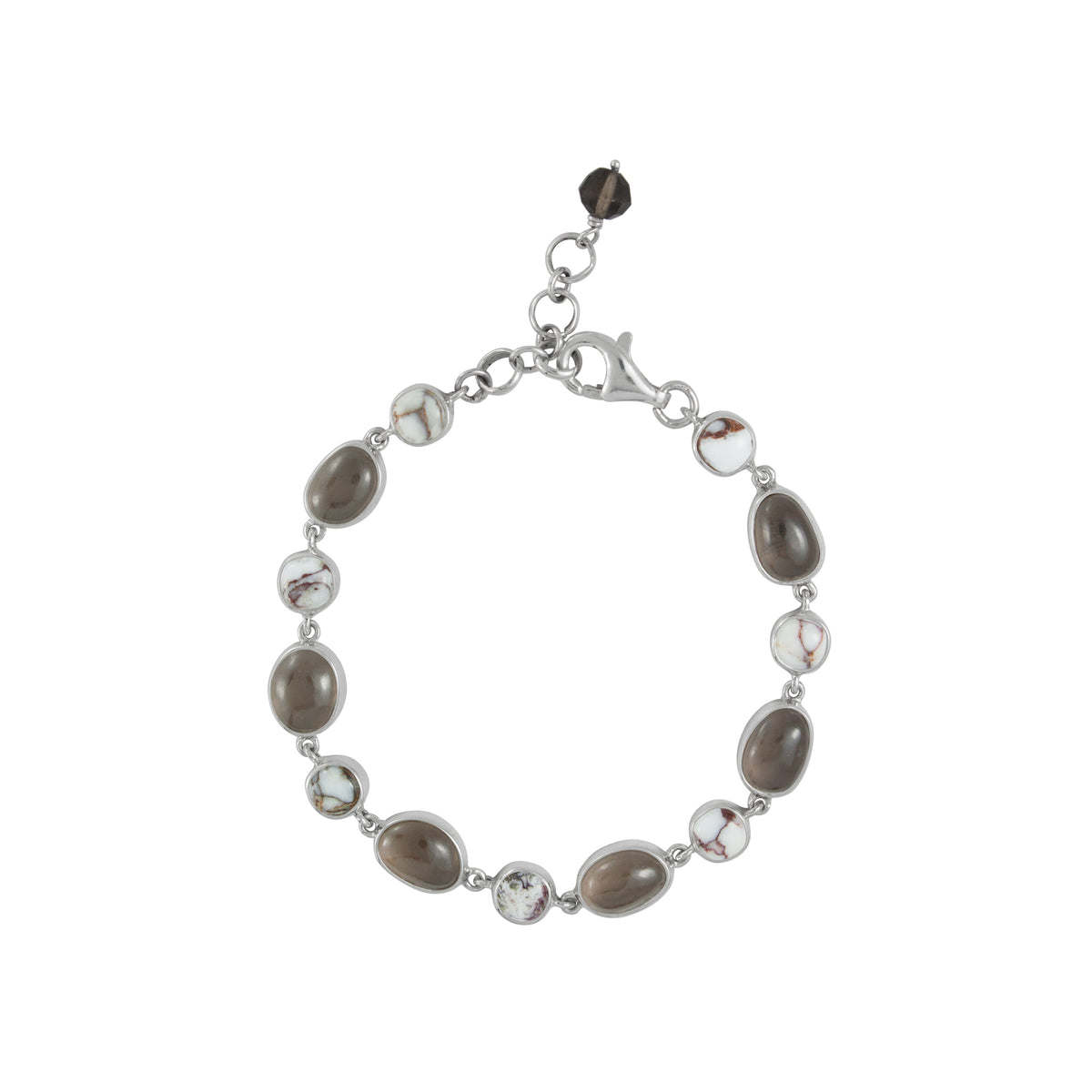 Fabulous Wild Horse Bracelet with Smokey Quartz