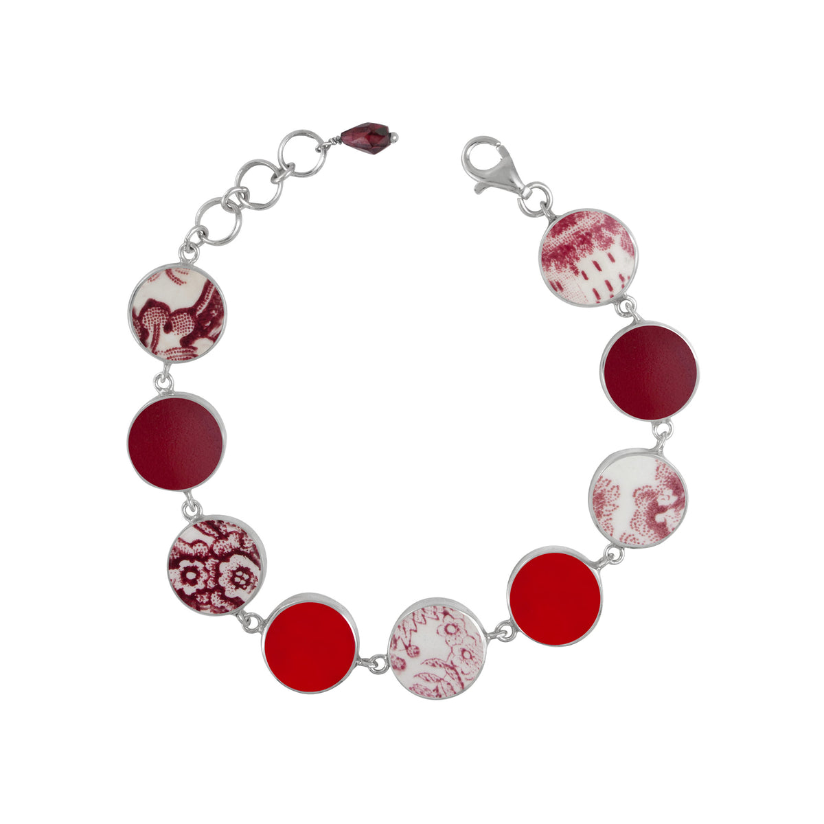 Sea Glass &amp; Pottery Bracelet
