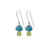 Silver Stud Earring With Opal Free Form & Pearl