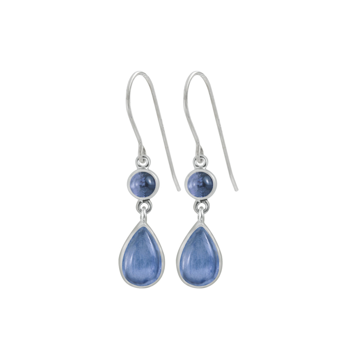 Pearl and Lapis Silver Earring- Great summer colors!!