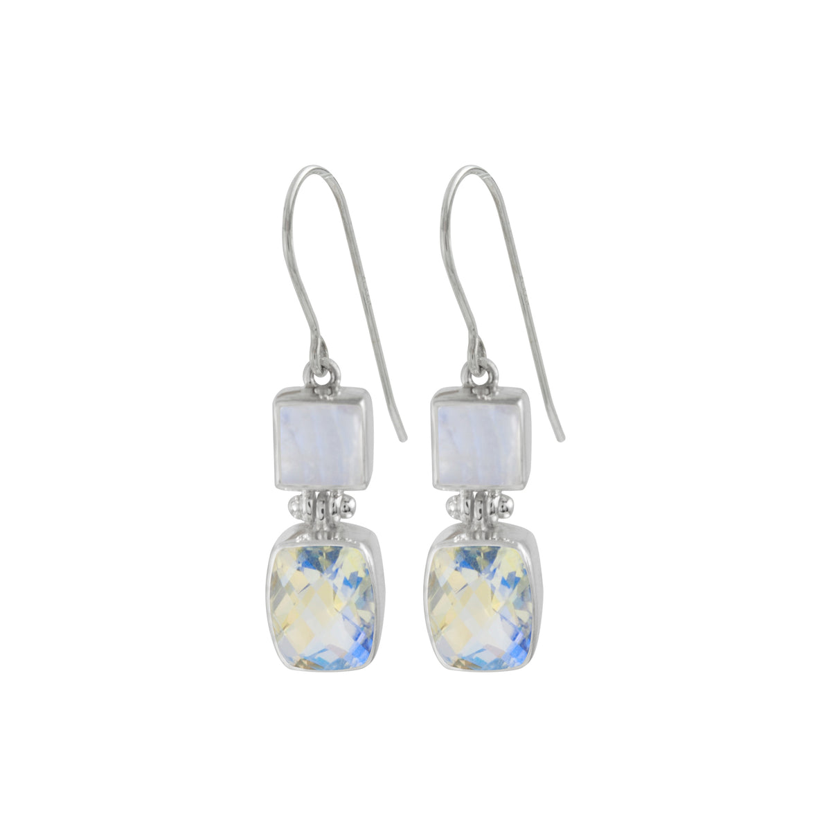 Fabulous Rainbow Moonstone Earring