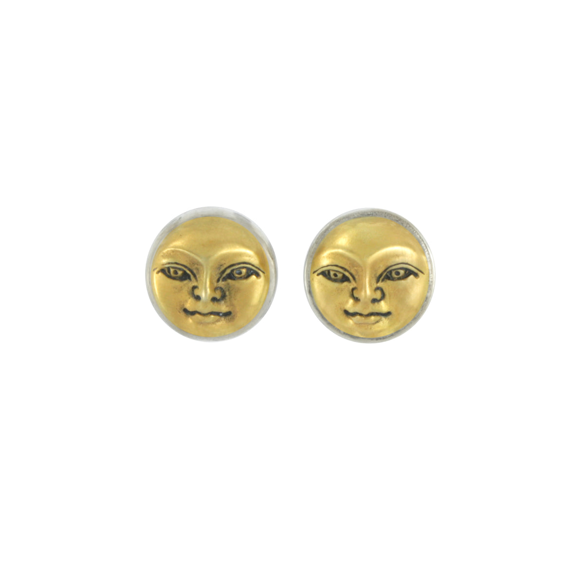 Sterling Silver Earring With Silver Face