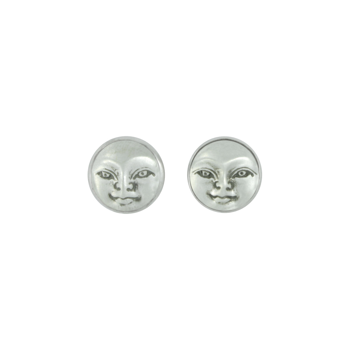 Sterling Silver Earring With Silver Face