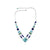 Sterling Silver Necklace With Lapis & Turquoise Square