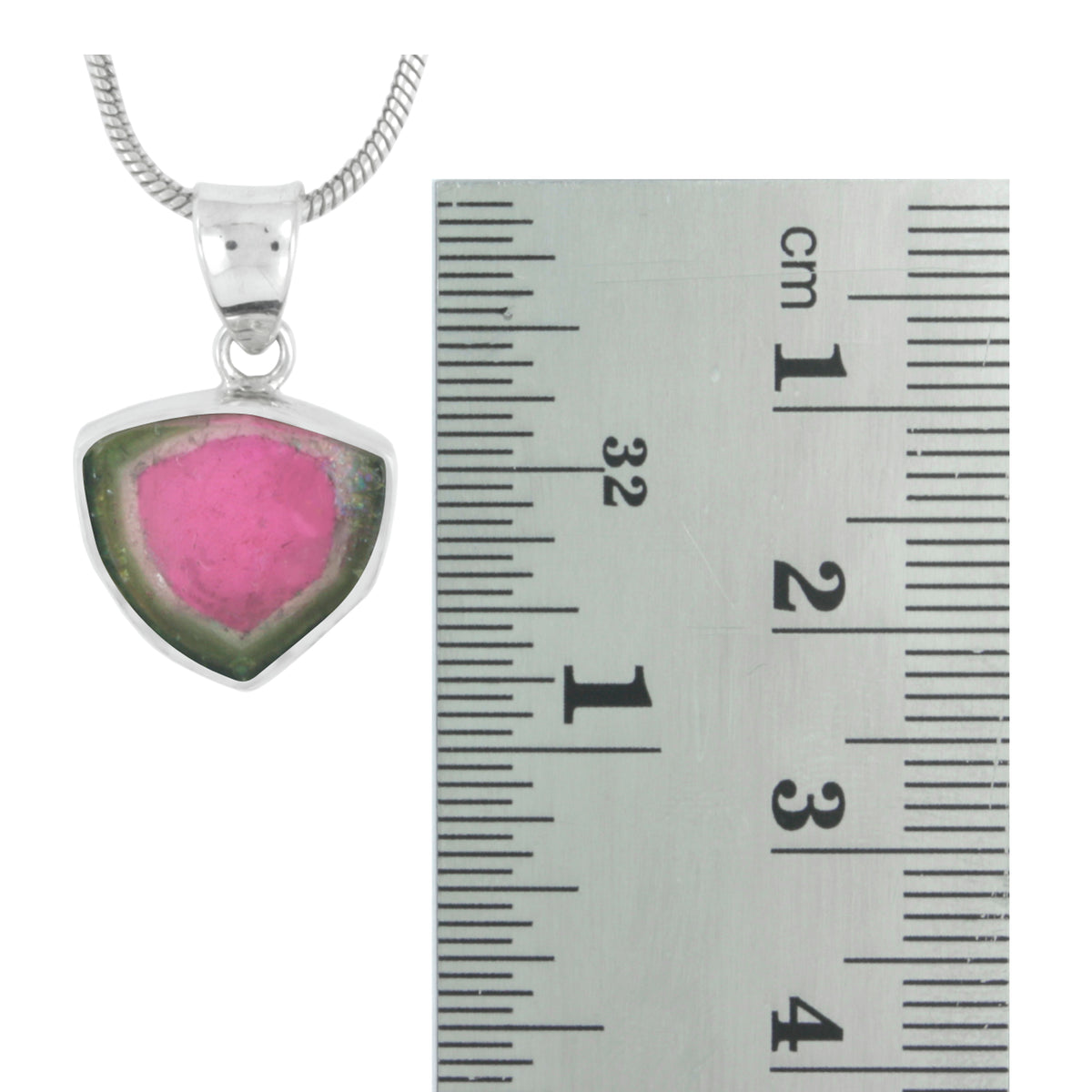 Sterling Silver Pendant With Watermelon