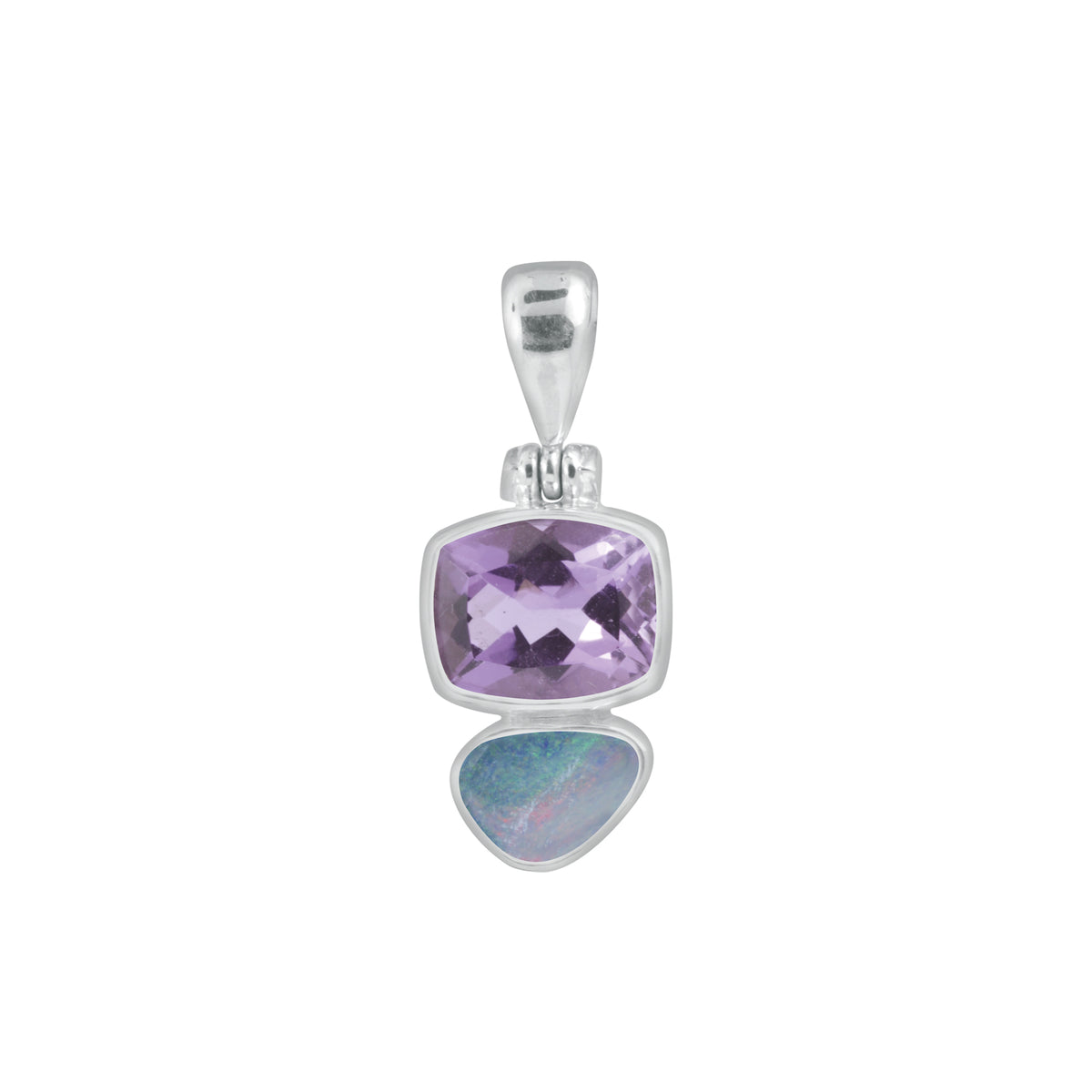 Amethyst and Opal Pendant