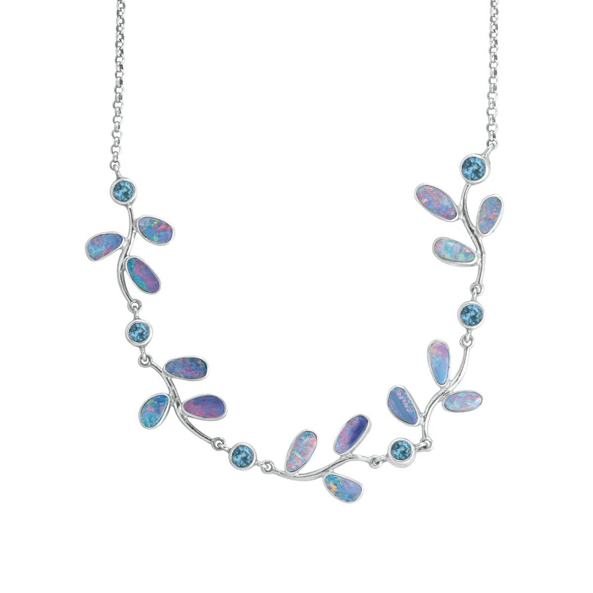 Gorgeous Opal Branch Necklace