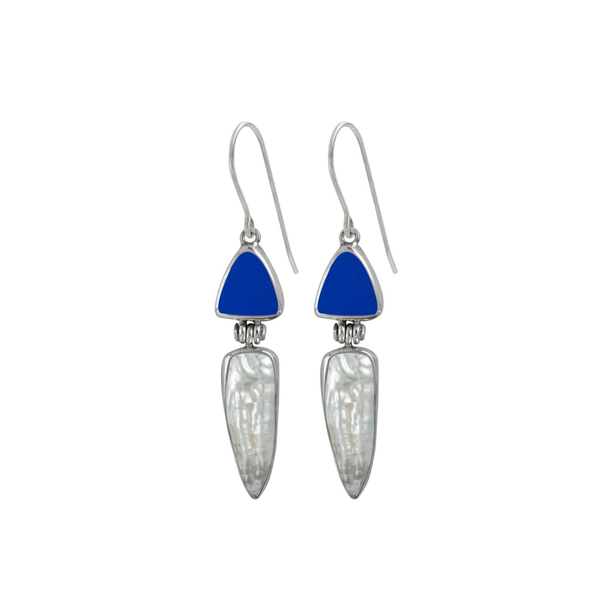 Sea Glass And Pearl Earring