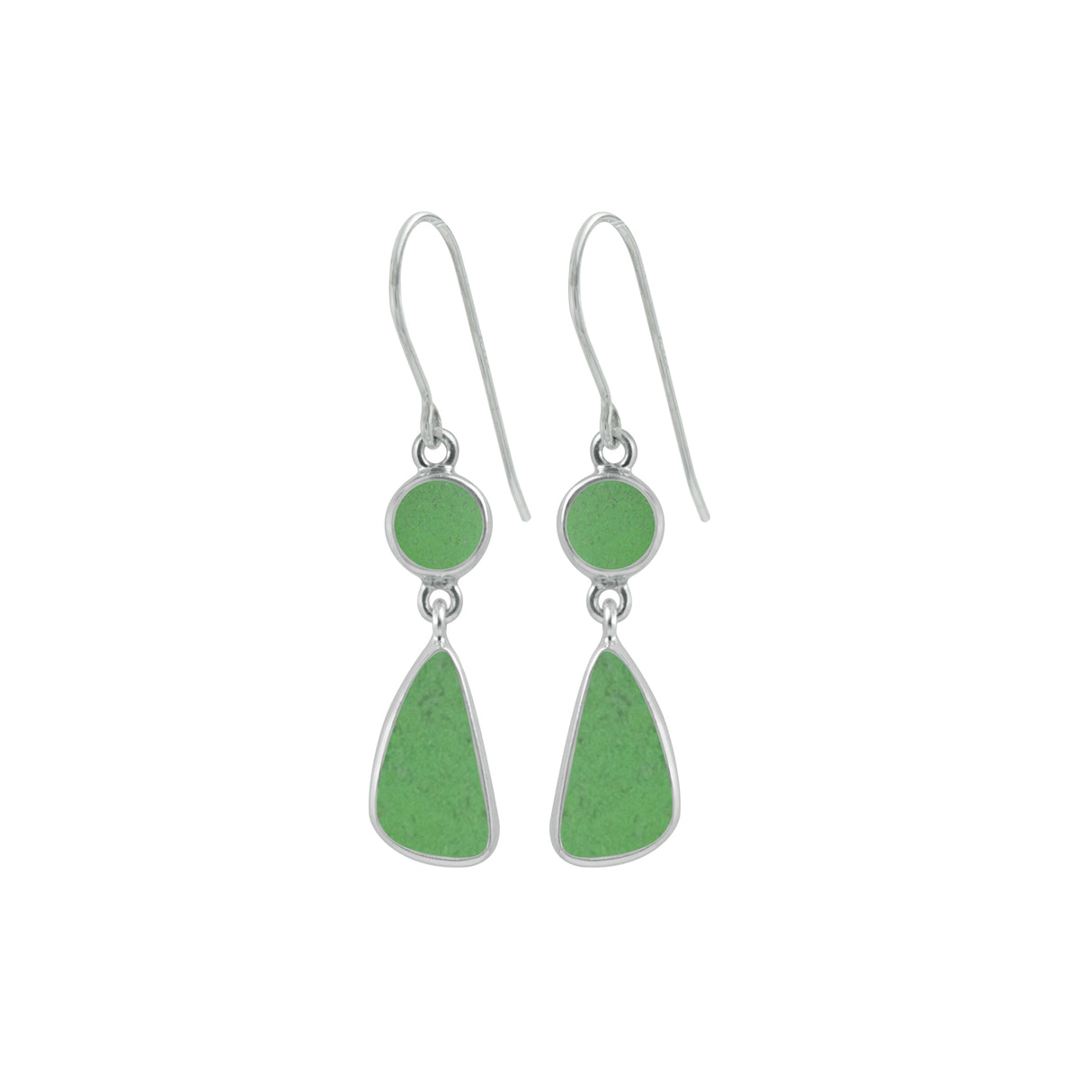 Sensational Sea Glass Elegance Simple Cobalt blue Sea glass earring