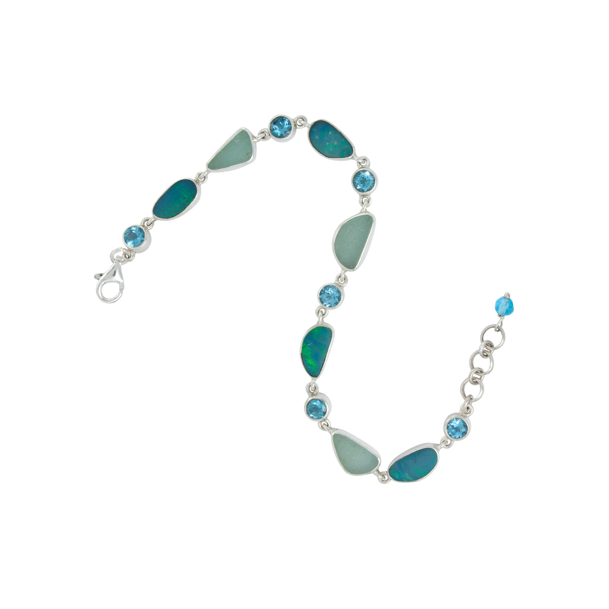 Exquisite Bracelet Sea Glass&amp; Opal Bracelet