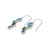 Opal ,Tourmaline and Blue Topaz bubbles cascade into a Gorgeous Earring