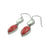 Silver Earring With Shelll Spiral & Shell Sponge Coral