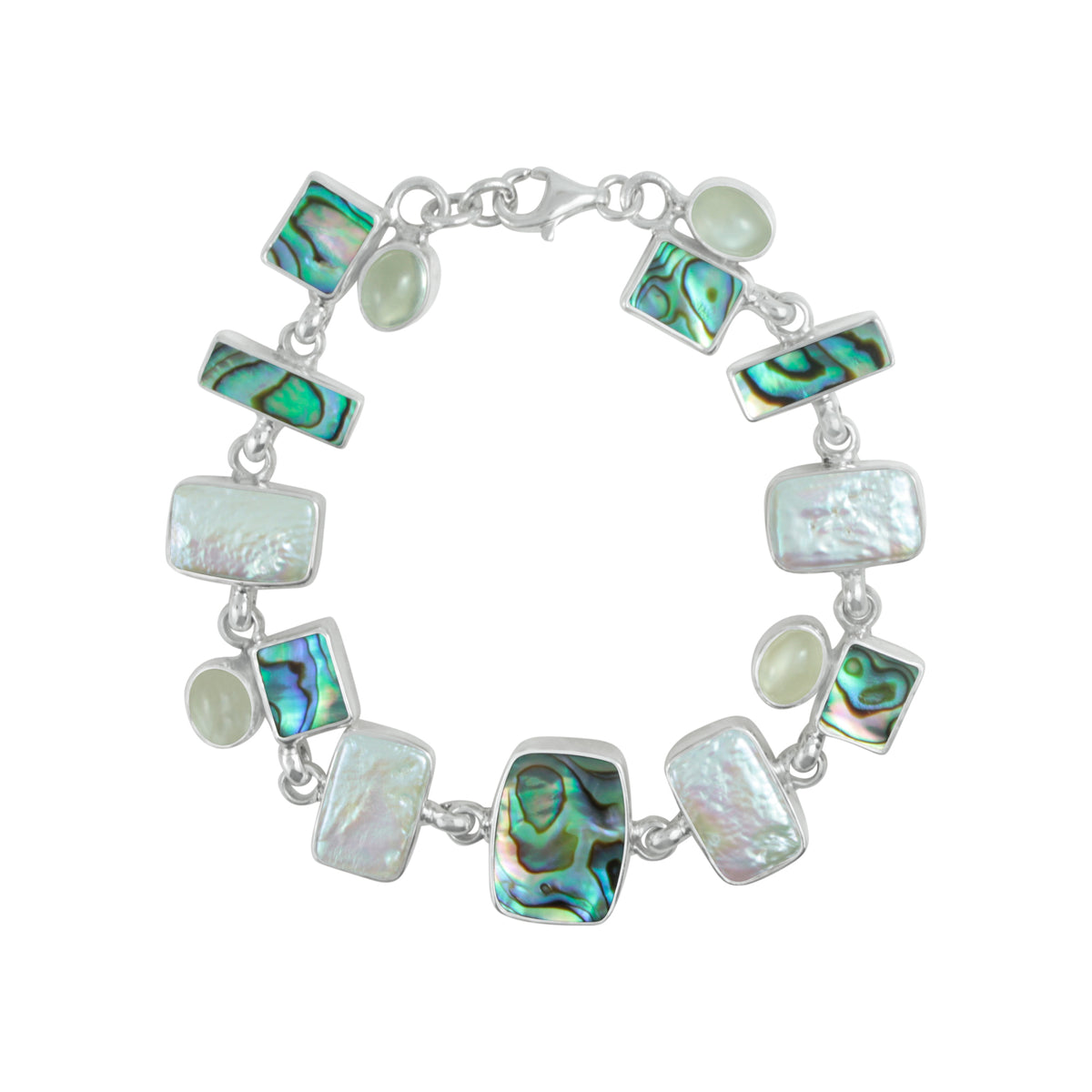 Exquisite Paua Shell &amp; Pearl  Bracelet