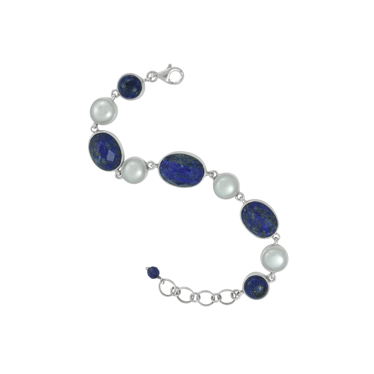 Lapis and Pearl Bracelet