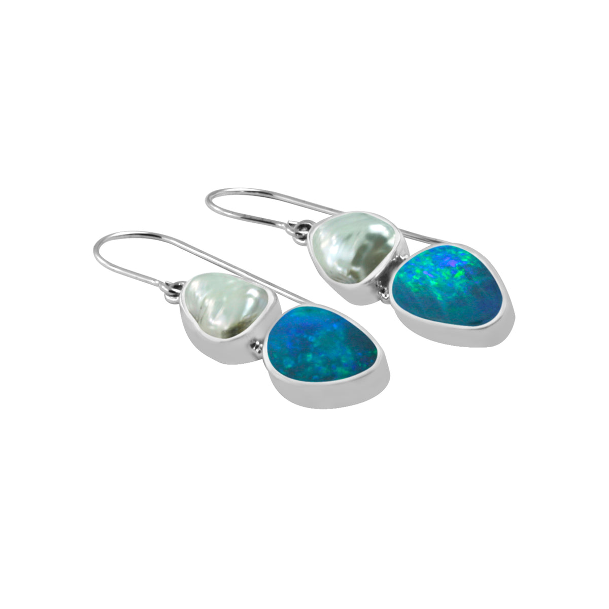 Gorgeous Pearl and Opal Earring