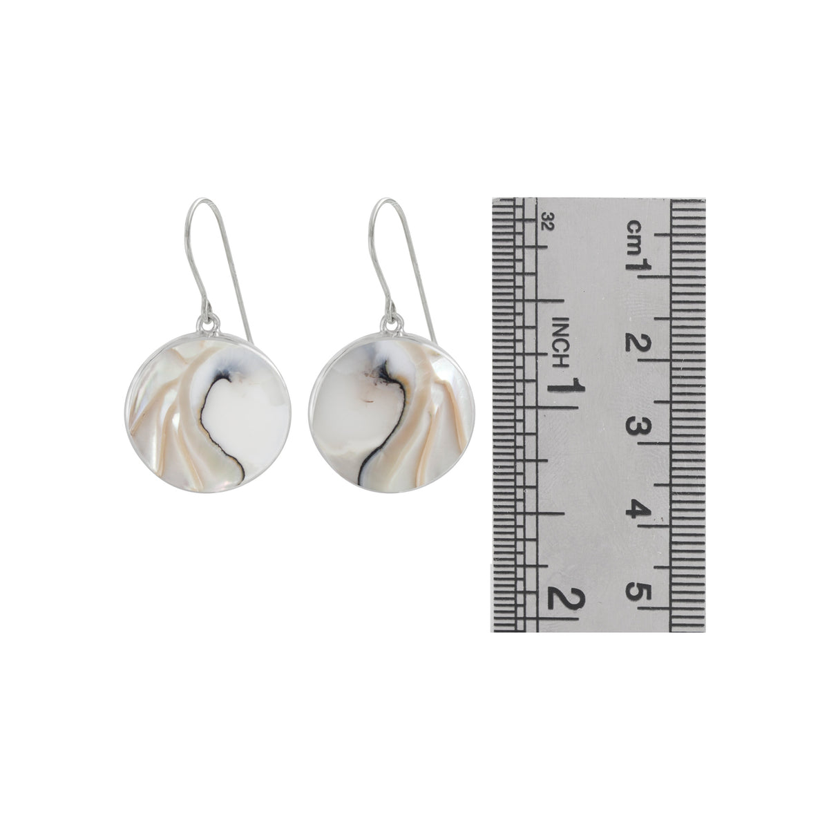 Sterling Silver Earring With Single Stone