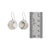 Sterling Silver Earring With Single Stone