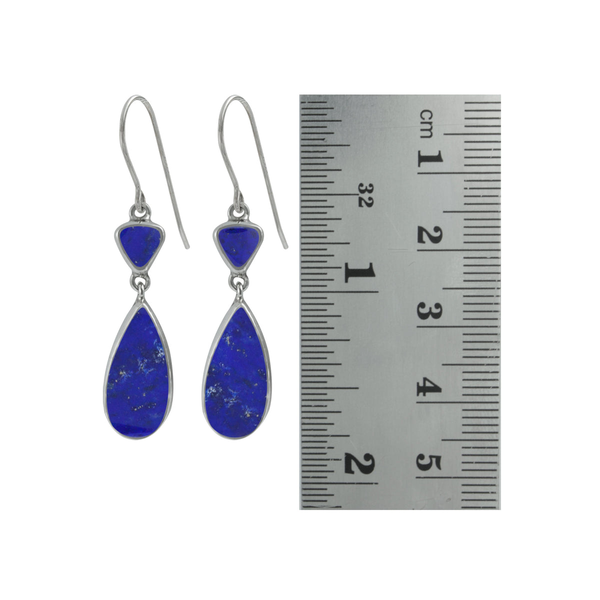 All about the Blues ! Sensational Lapis Drop Earrings