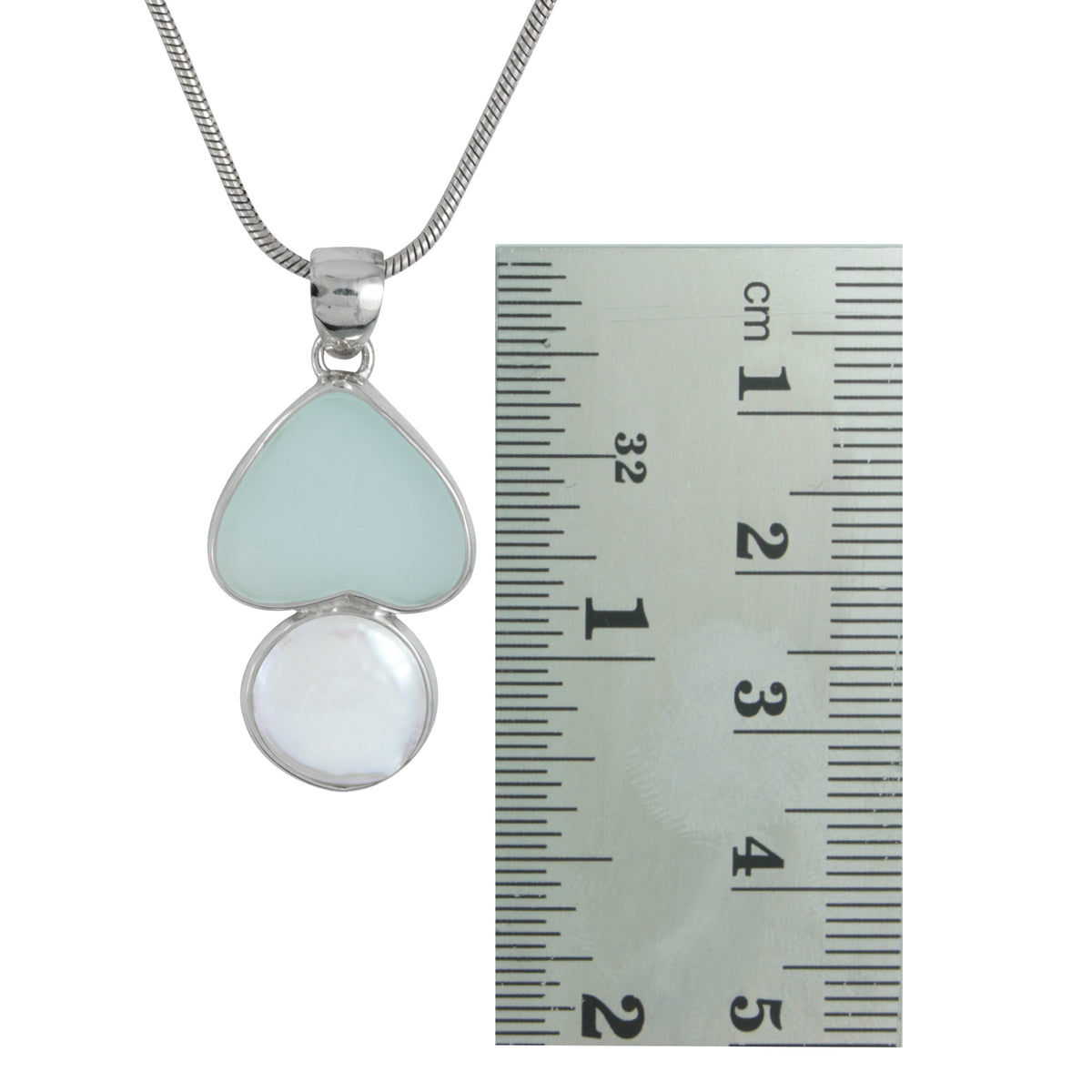 Seaglass Heart Pendant