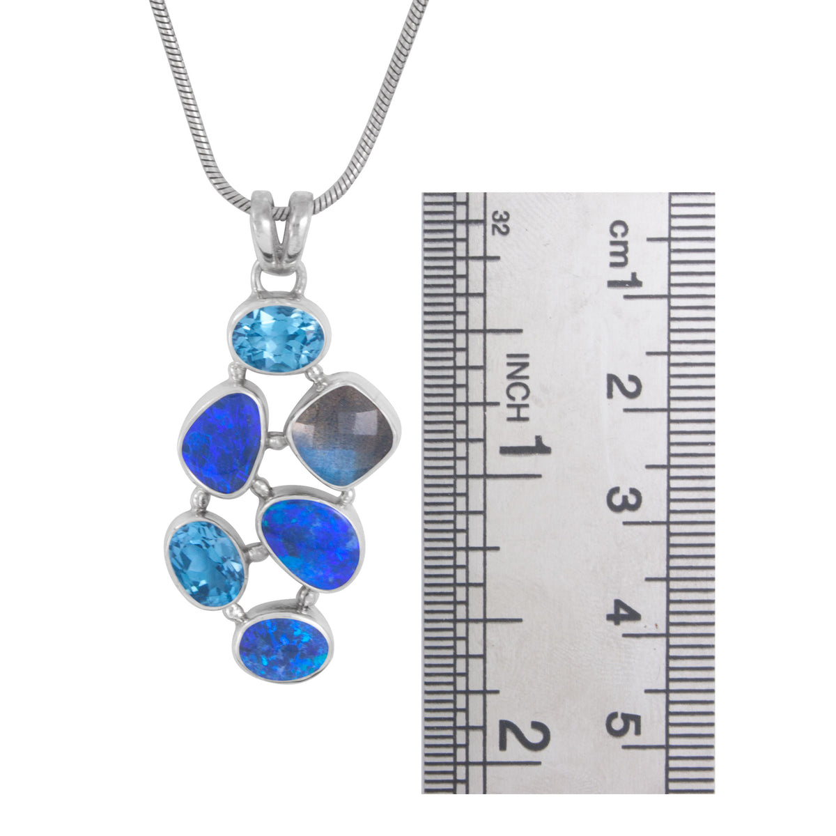 Gorgeous Multi Stone Pendant