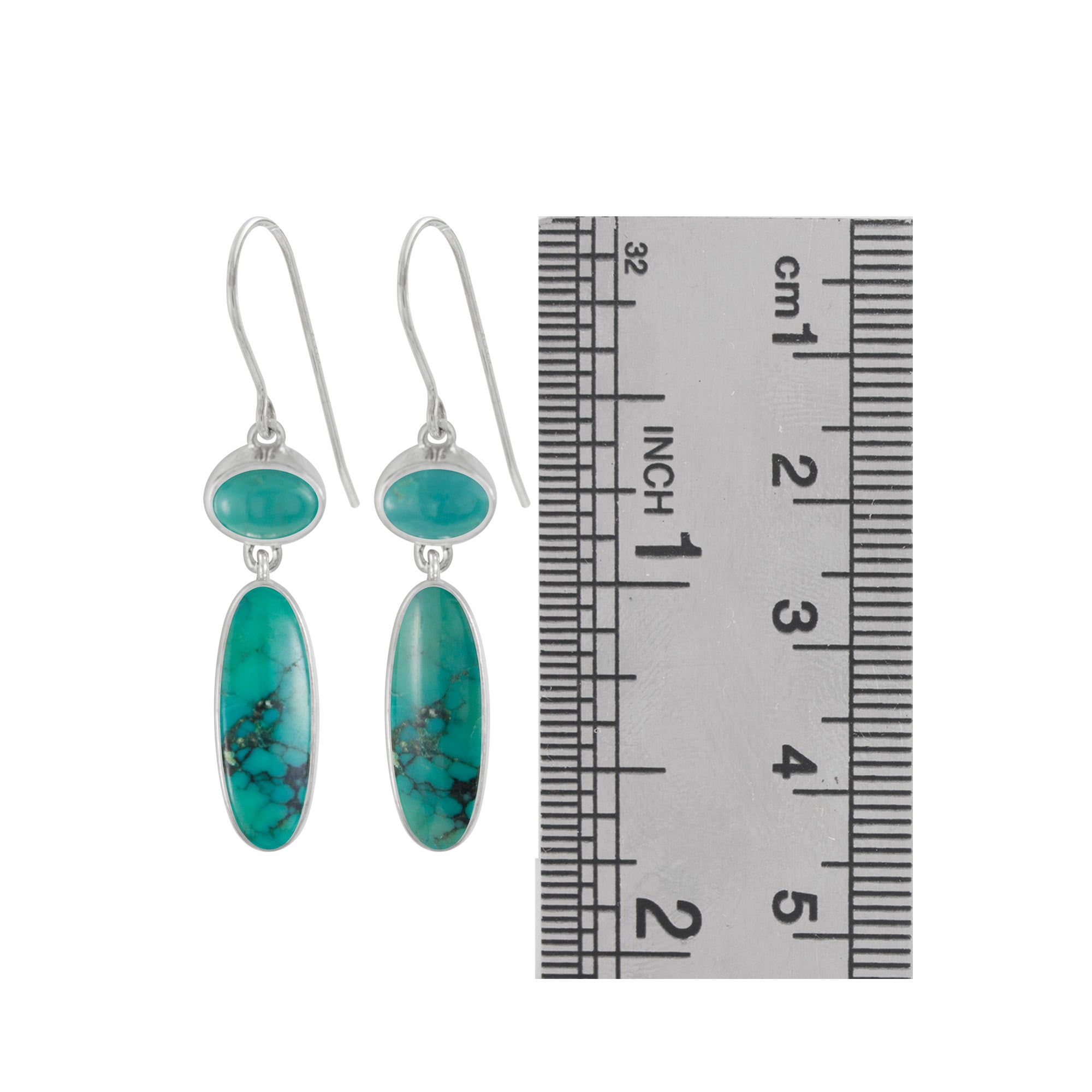 Simple Turquoise Elagance! Turquoise Drop Earrings