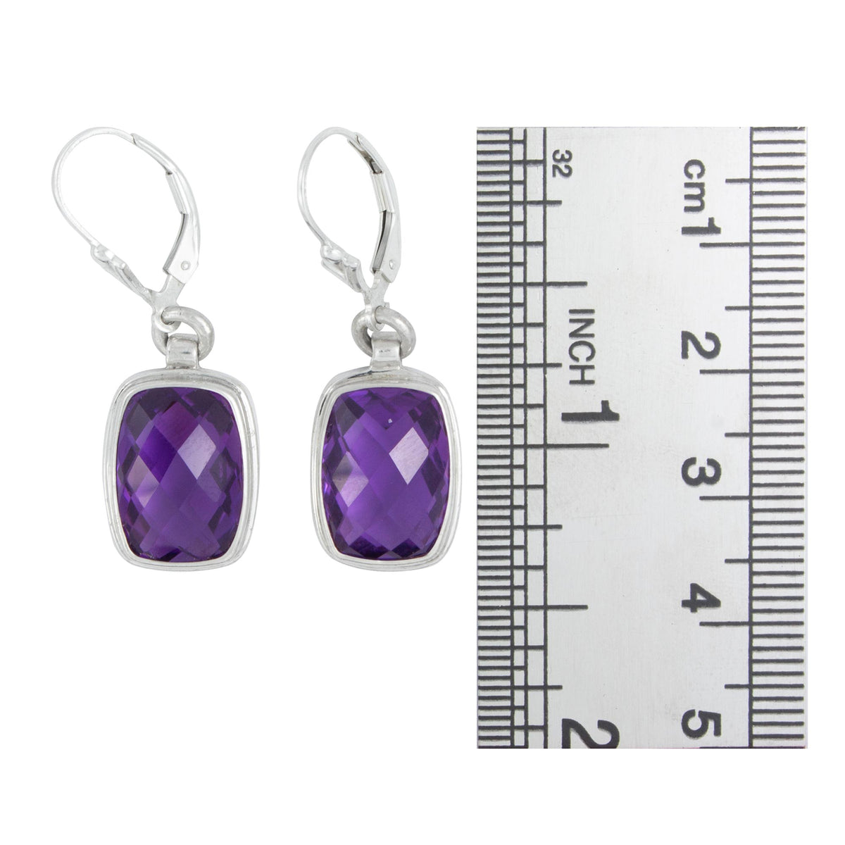 Simple &amp; Elegant Amythyst  Earrings