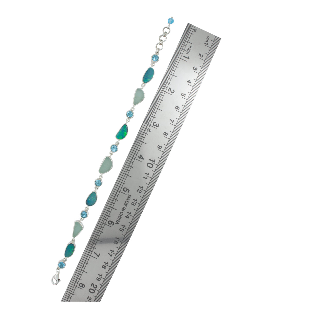 Exquisite Bracelet Sea Glass&amp; Opal Bracelet