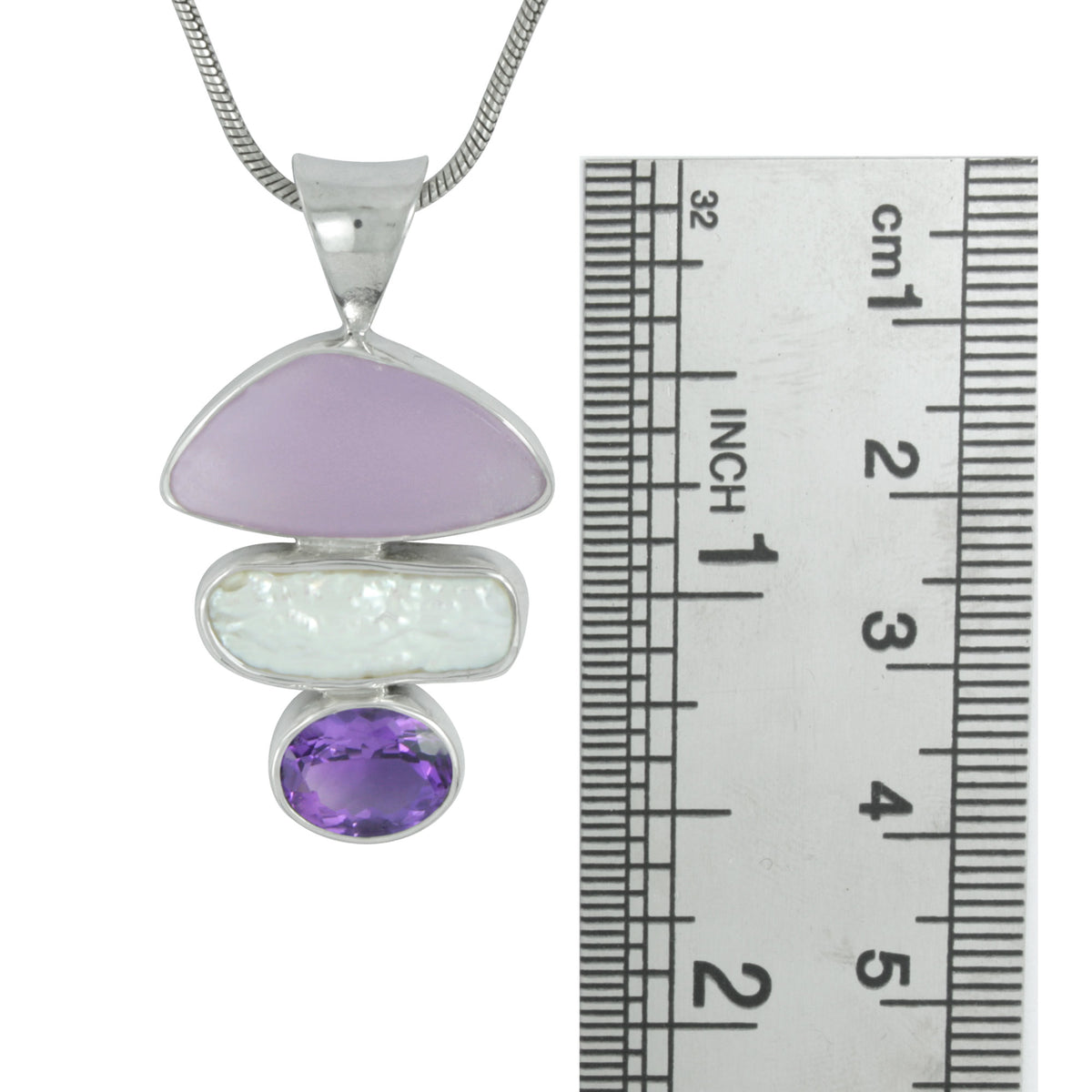 Gorgeous Lavander Sea Glass Pendant